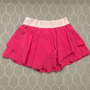 Pink Lululemon Court Rival Skirt